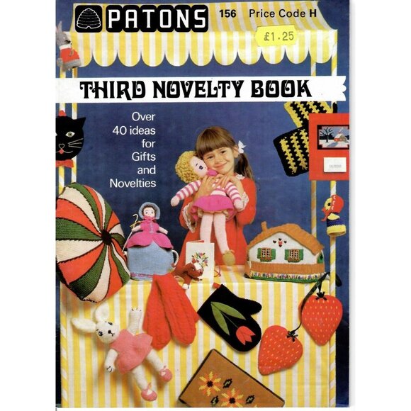 Patons Other - Knitting & Crochet Plush Patterns Stuffed Animals Pillows Dolls Vintage